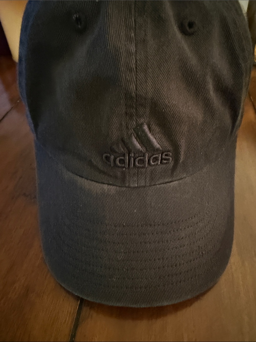 adidas Black Embroidered Logo Baseball Cap